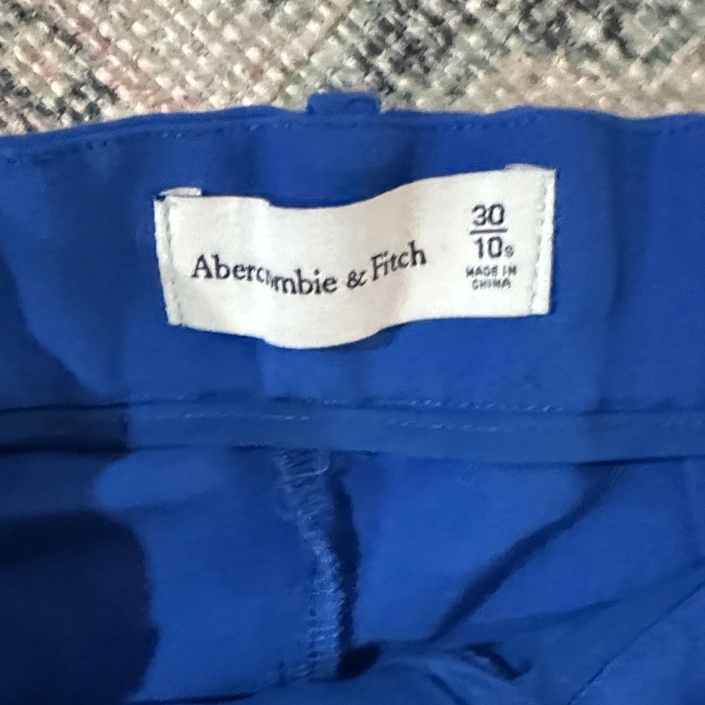 Abercrombie & Fitch Royal Blue Wide Leg Pants - Picture 2 of 2